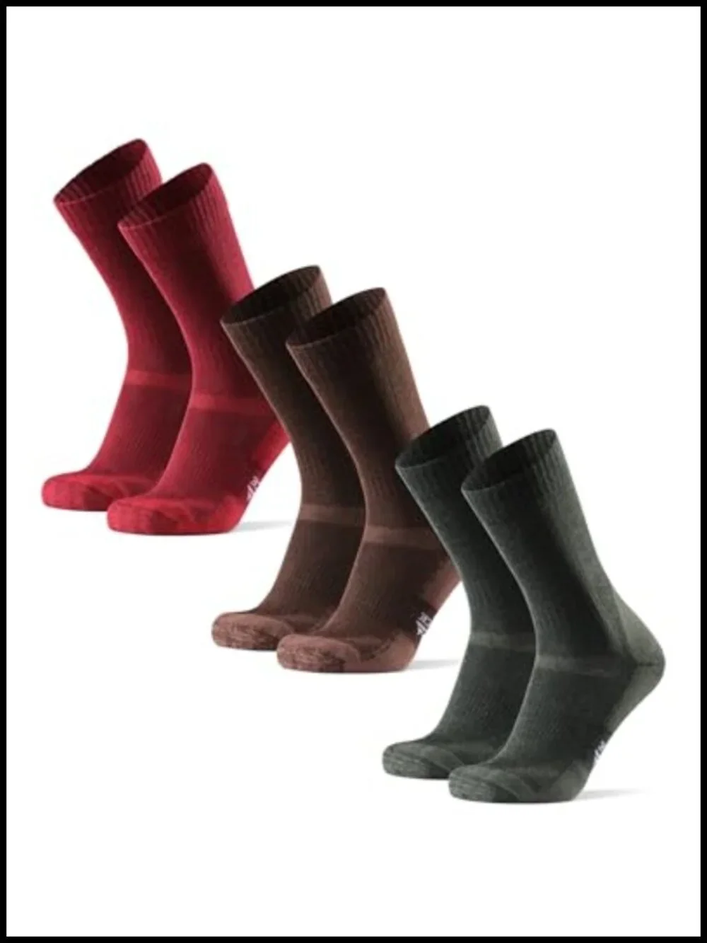 Merino Wool Hiking Socks Anti-Blister Cushioned 3 Pack